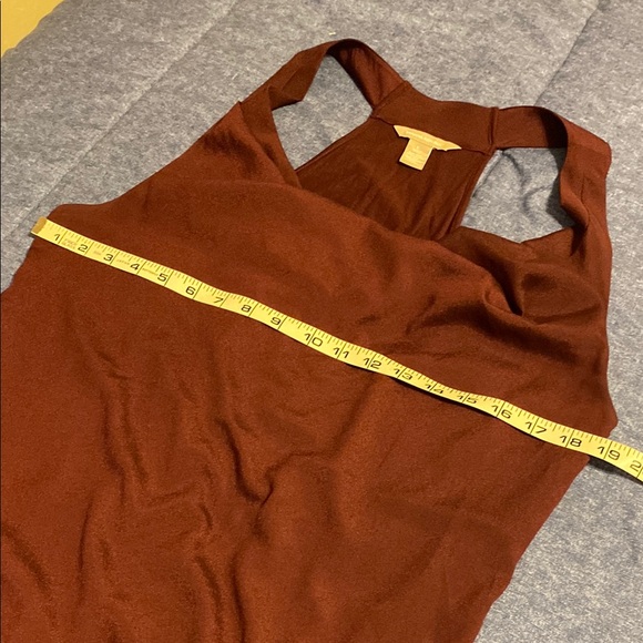 Burgundy Razorback Top with Cowl Neck - Picture 6 of 8